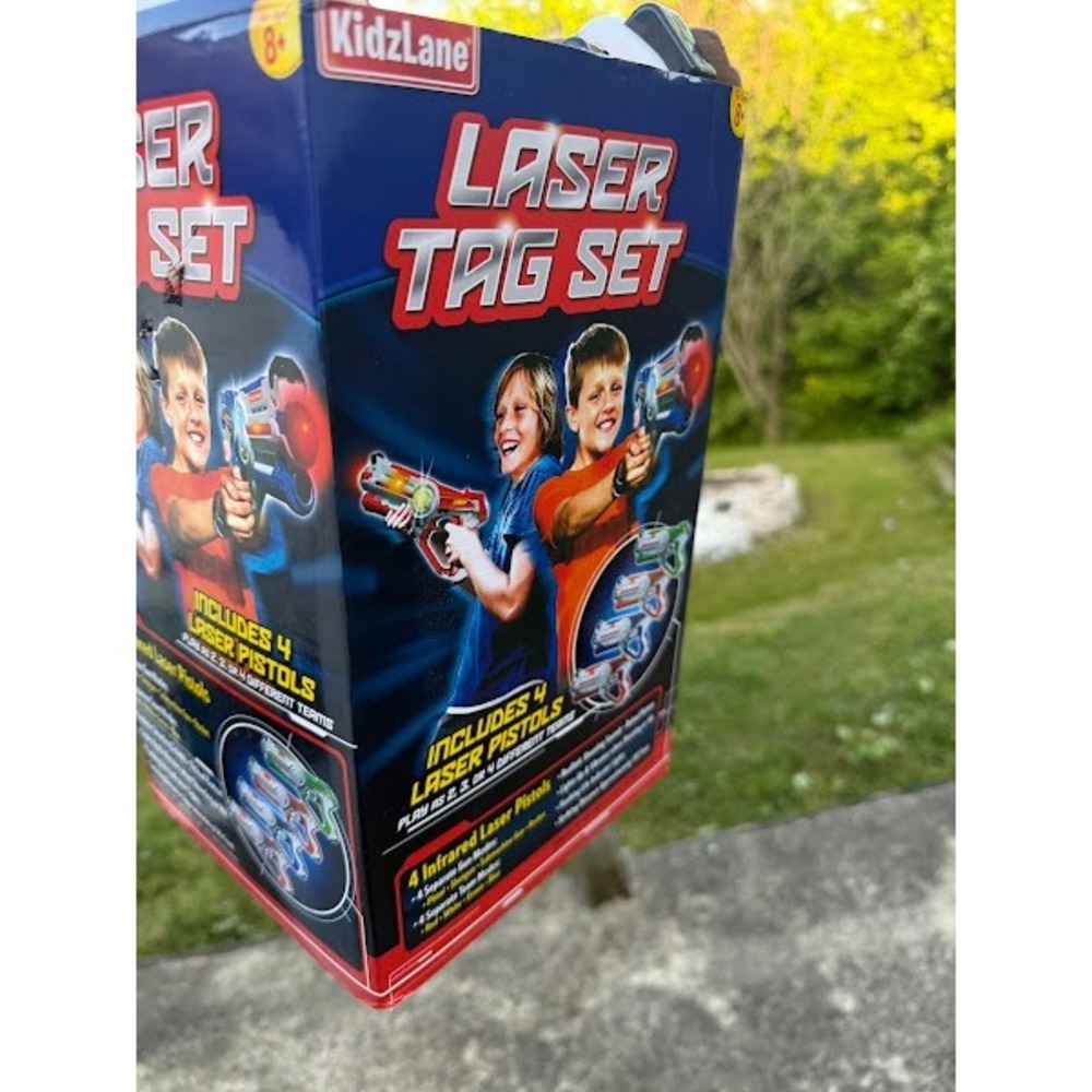 KidzLane Infrared Laser Tag Set 4 Player Pack 4 Gun Modes Multi-Color Blasters - Picture 3 of 4